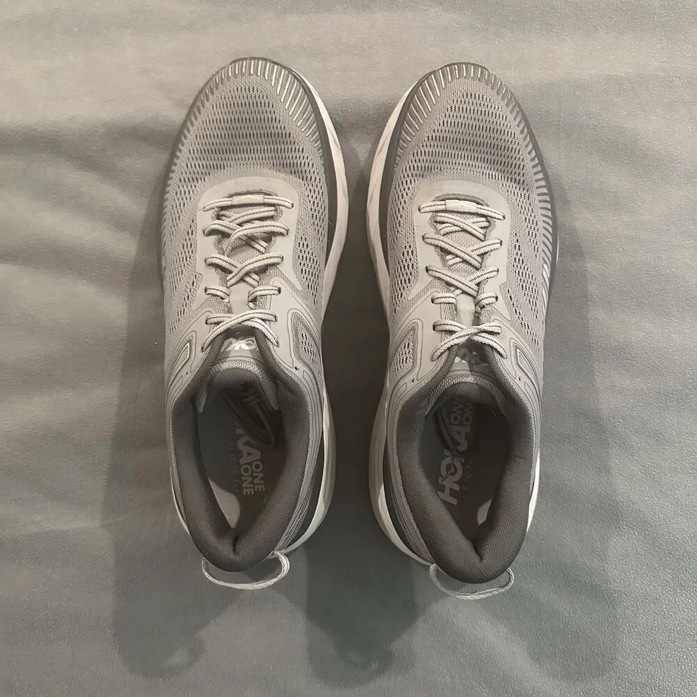 Hoka One One Bondi 7 Running Shoes Wild Dove Dark Shadow 1110518 WDDS Mens 11